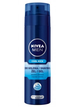 Гель для гоління Nivea NIVEA MEN Cool Kick Shaving Gel, 200 мл